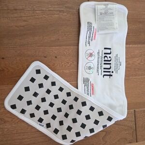 Nanit Breathing Band 0-3M White Black Square Geometric Baby 6-12lbs